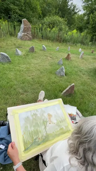 Krajina se proměňuje v obraz