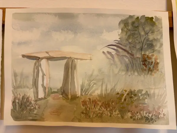 Dolmen jako inspirace pro malování